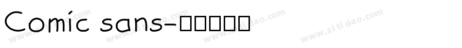 Comic sans字体转换